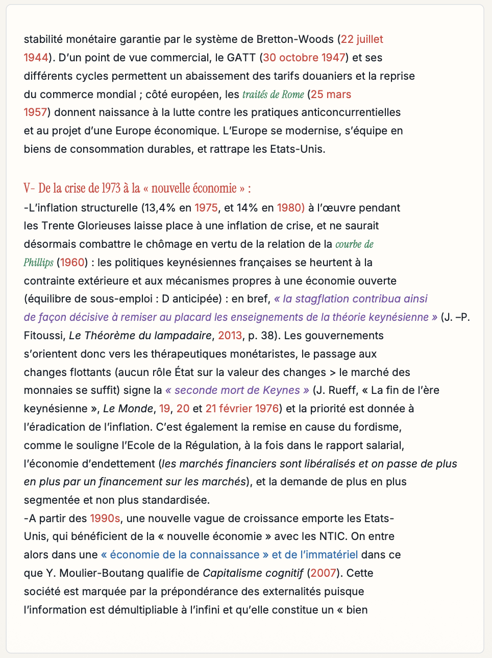 Aperçu réel d'une fiche synthétique d'ESH au format portrait